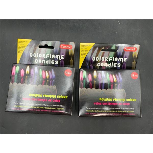 Colorflame Candles (2 x 12)