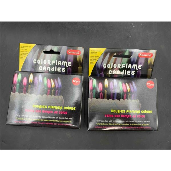 Colorflame Candles (2 x 12)