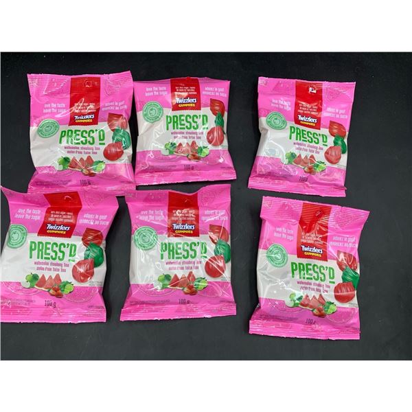 Twizzlers Gummies Press'd Watermelon Strawberry Lime Candy (6 x 100g)