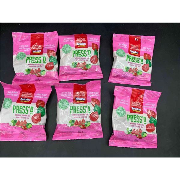 Twizzlers Gummies Press'd Watermelon Strawberry Lime Candy (6 x 100g)