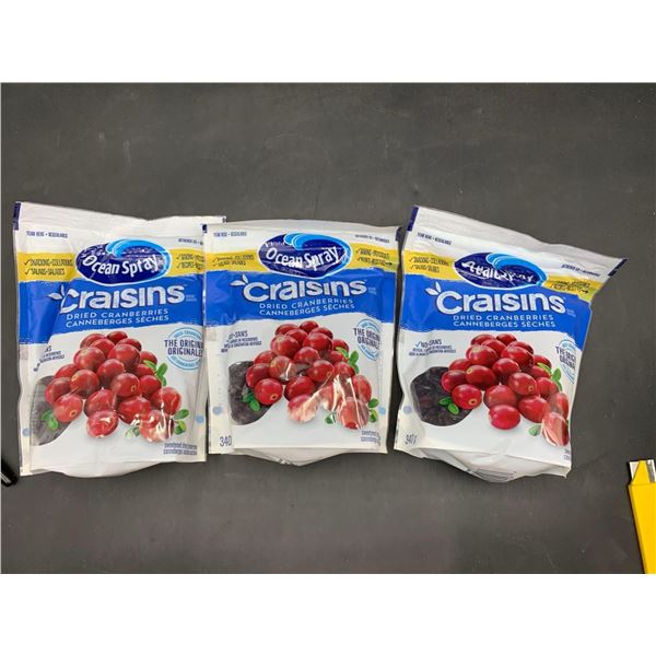 Ocean Spray Craisins Dried Cranberries (3 x 340g)