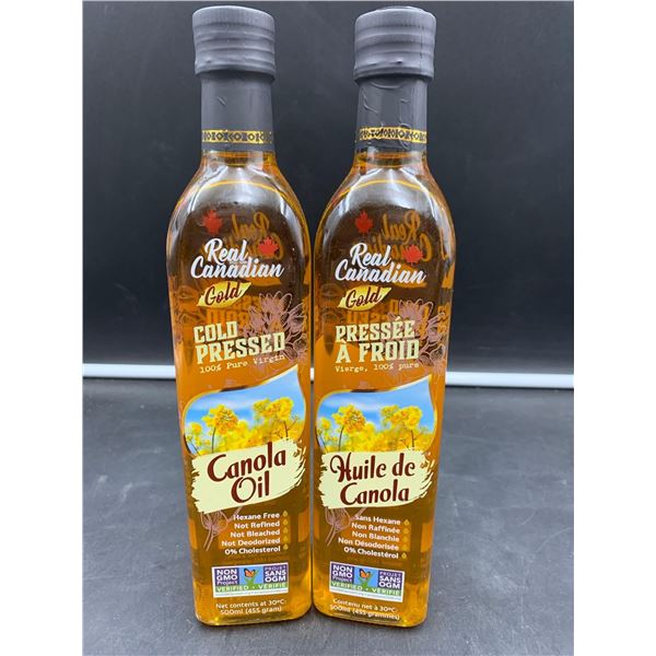 Real Canadian Gold Cold Pressed Canola Oil (2 x 500ml)