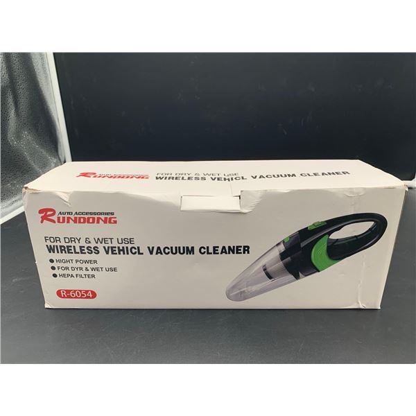 Rundong Auto Accessories Dry & Wet Use Wireless Vehicle Vacuum Cleaner R-6054
