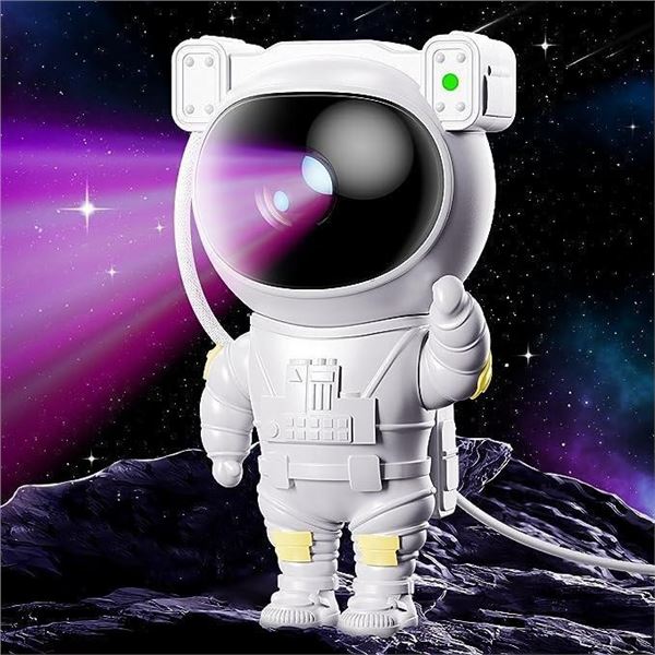Astronaut Star Projector Night Light - Space Projector Galaxy Starry Nebula Ceiling Projection Lamp 
