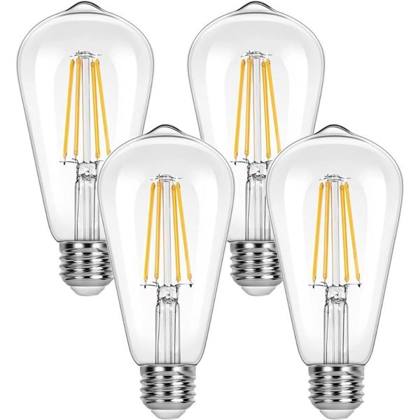 Lepro LED Edison Bulbs, Vintage Dimmable Light Bulb, 2700K Warm White, 800LM High Brightness, 7.5W E