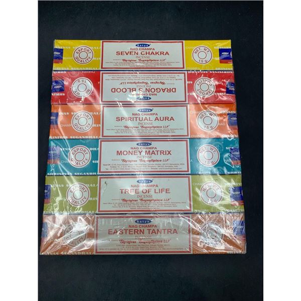 Lot of 6 Assorted Packs of Satya Insence