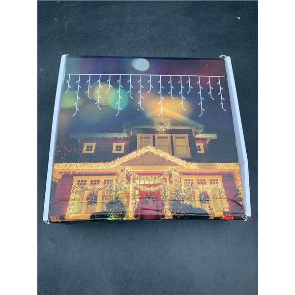 Solar Icicle Lights 506 LED Coolwhite Lights