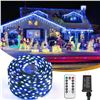 Image 1 : QZYL 410ft Christmas Lights Outdoor, 1000 LED Long Blue Christmas Lights, Christmas Tree Lights, Chr