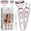 Image 1 : Vogcrest Electric Razor - Shaver - Trimer for Women: 2 in 1 Painless Body Razors and Facial Hair Rem