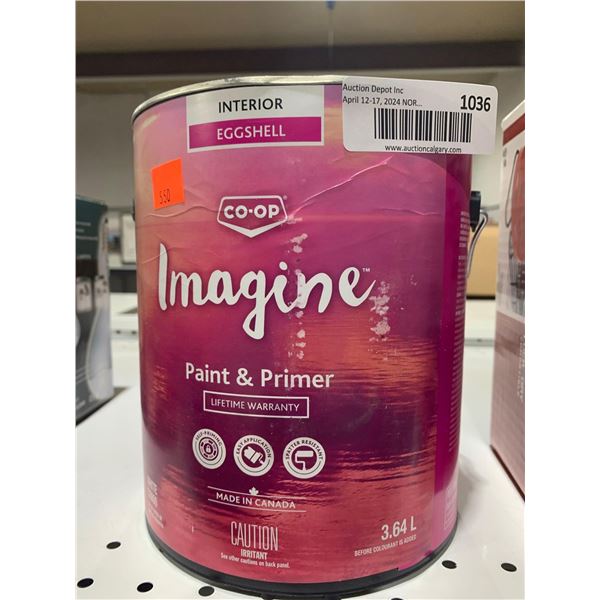 Co-op Imagine Paint & Primer Interior Eggshell 3.64L
