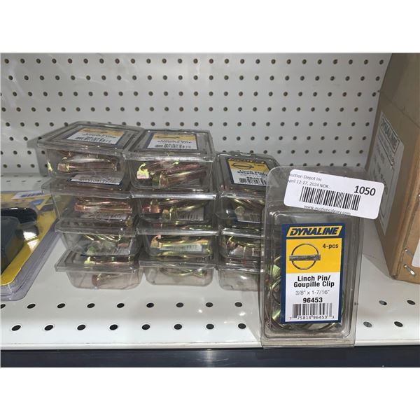 Dynaline Linch Pin Clips 4 Pcs 96453 3/8"x1 7/16" Lot of 12