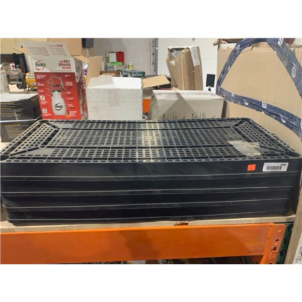 Plastic Resin Shelving Unit 4 Shelves 32" x 14"