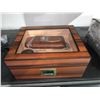 Image 1 : igarol Cigar Humidors, Humidor Cigar Box with Digital Hygrometer and Humidifier, Carbon Fiber Glass 