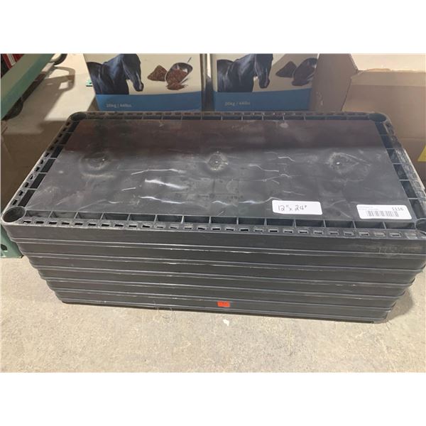 Plastic Resin Shelving Unit 12" x 24" 6 Shelves