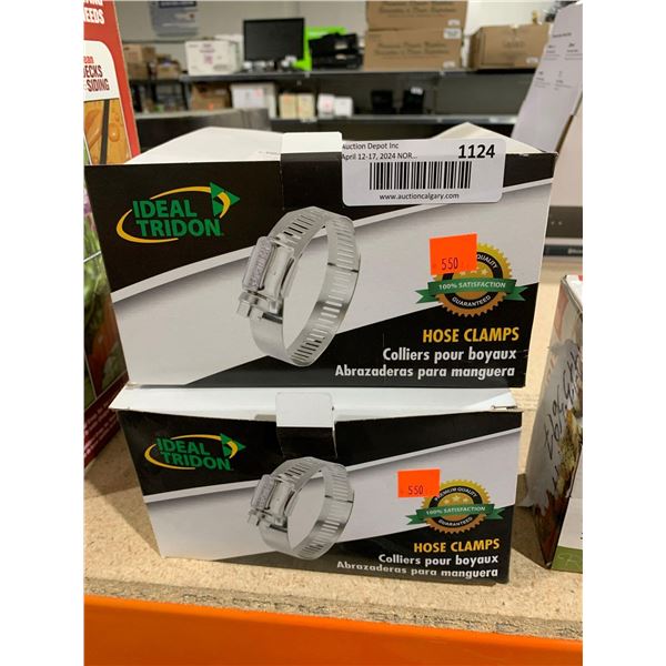 Ideal Tridon Hose Clamps SAE 1/2" x 5"-7" 10 Clamps x's 2