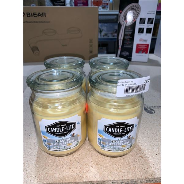 Candle-Lite Chasing Butterflies 510g x 4