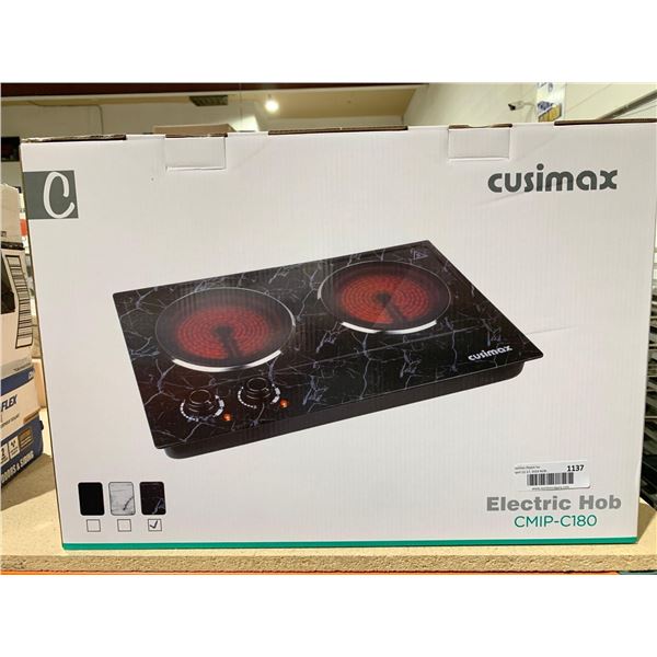 Cusimax Electric Hub 2 Burner Stovetop