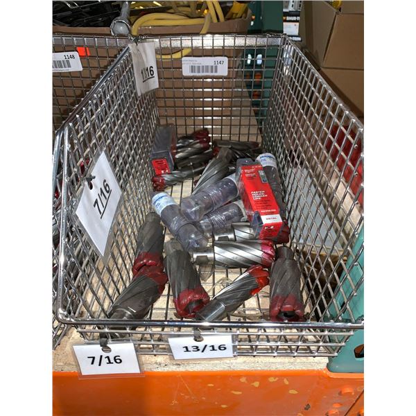 Lot of 24 New Assorted Annular Cutting Bits