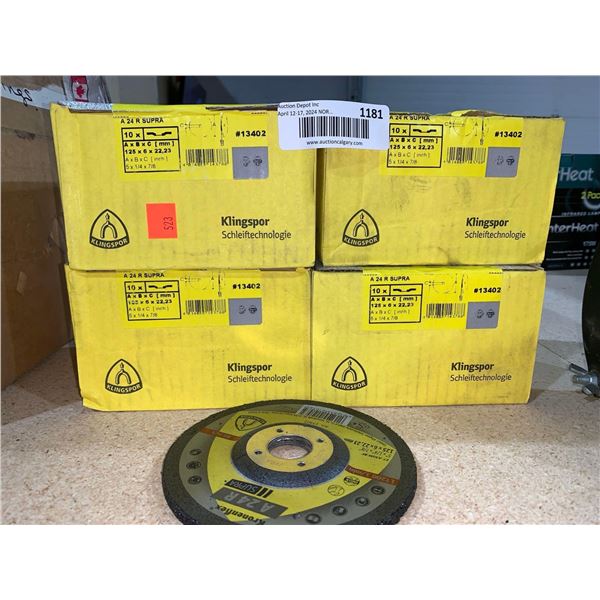 Klingspor A 24 R SupraKronenflex Grinding Discs for Steel 4 Boxes x's 10