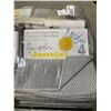 Image 2 : Microfiber 12"x12" Dish Cloths - Gray 12x4pc