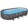 Image 1 : Bestway - 22 Foot x 12 Foot x 48 Inches Power Steel Frame Above Ground Swimming Pool Set with Filter