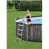 Image 2 : Bestway - 22 Foot x 12 Foot x 48 Inches Power Steel Frame Above Ground Swimming Pool Set with Filter