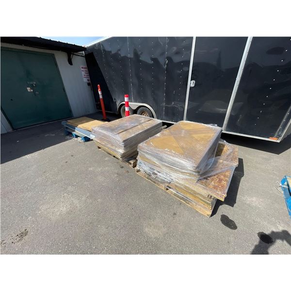 lot of assorted shelves and wall mounted uprights