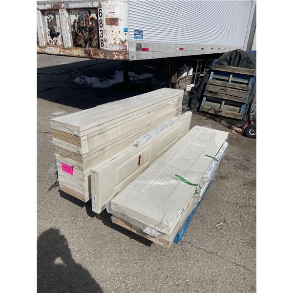 Lot of various sized closet doors