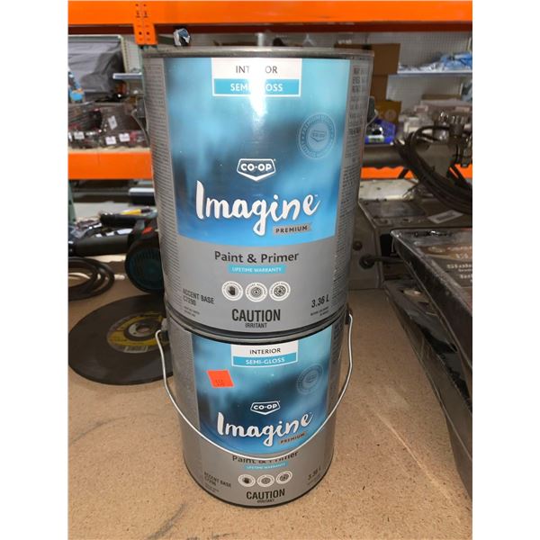 Imagine semi gloss interior paint & primer 2x3.36L