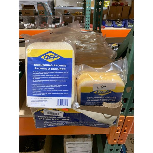 Lot of 24 QEP grout sponges
