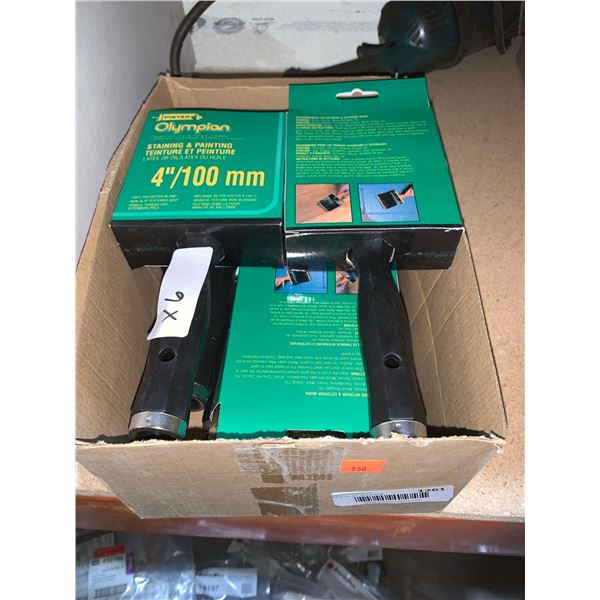 Lot of 6 Pintar Olympian staining & painting brushes