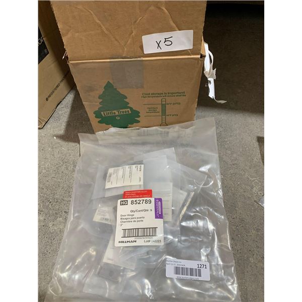 Lot of 9 - 3 Inch Door Hinges