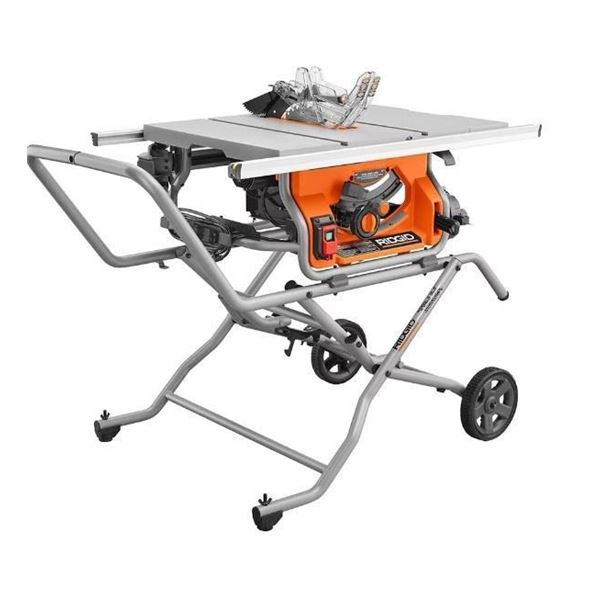 Ridgid R4510-  10 -inch Pro Jobsite Table Saw with Stand