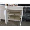 Image 3 : White Bathroom Vanity Base 1 Drawer & Dual Cupboard - 30Lx24Dx35T