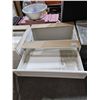 Image 5 : White Bathroom Vanity Base 1 Drawer & Dual Cupboard - 30Lx24Dx35T