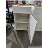 Image 3 : White Bathroom Vanity Base 1 Drawer & Single Cupboard - 18Lx24Dx35T