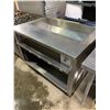 Image 5 : Finntech 48 inch stainless steel warming well prep station with shelves