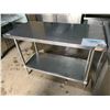 Image 1 : Stainless Steel 5 ft Kitchen Prep Table