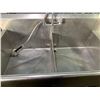 Image 4 : Commercial Stainless Steel Double well sink with run off and flex rinse  faucet