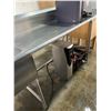 Image 5 : Commercial Stainless Steel Double well sink with run off and flex rinse  faucet