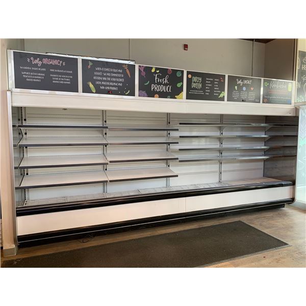 Hussman 16 ft Open Case Self Contained Refrigerated Display Unit includes condensing units
