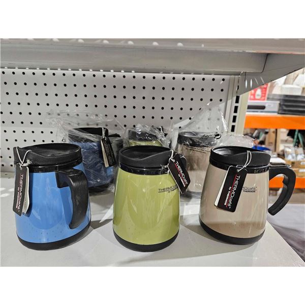 Thermos Thermocafe Desk Mug - 450 ml Lot of 6 Assorted Colors
