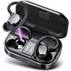 Image 1 : Wireless Earbuds, HiFi Stereo Wireless Headphones with HD Mic, 120H Bluetooth 5.3 Headphones, Deep B