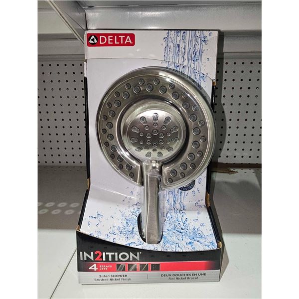 Delta In2ition 2-in-1 Shower Head with Detachable Hand Shower Head - Brushed Nickel Finish