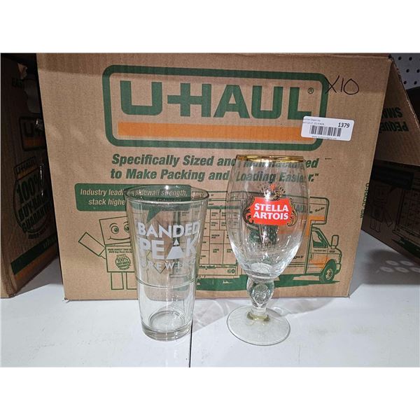 Lot of 10 Assorted Liquor Branded Glasses