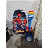 Image 1 : Lot of 12 Garant  Childrens Shovels & Spiderman Tobboggan
