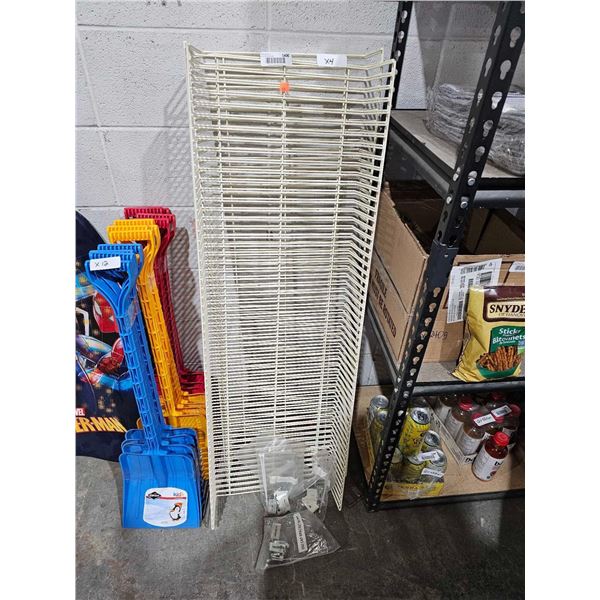 Lot of 4 Wire Shelving with Mounting Hardware