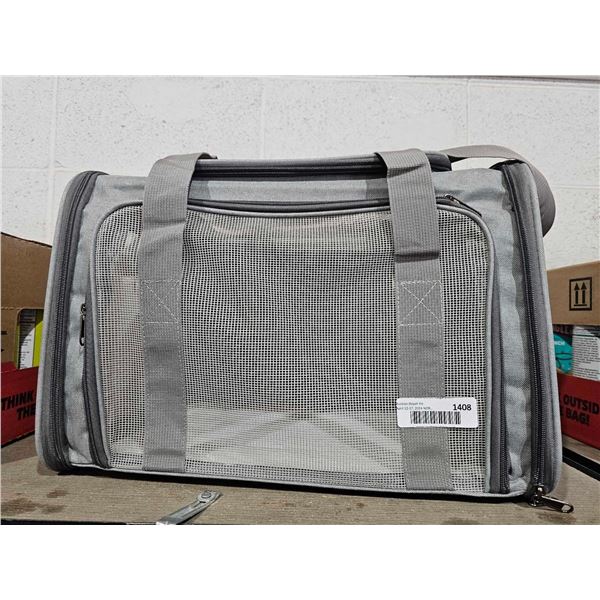 Small Folding Soft Sided Animal Carrier - Sized for Cat or Small Dog