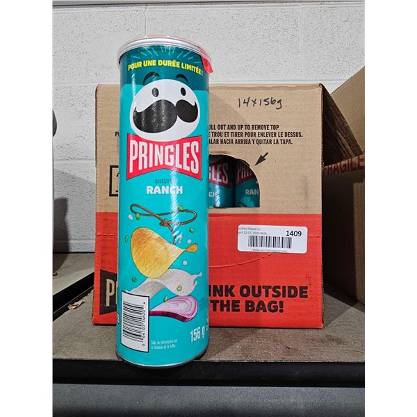 Pringles Ranch Potato Chips (14 x 156g)