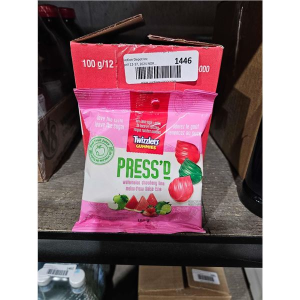 Twizzler Pressd Watermelon Strawberry Lime Gummy Candies 12x100g